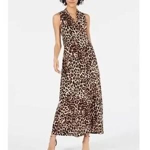 VINCE CAMUTO LEOPARD MAXI DRESS